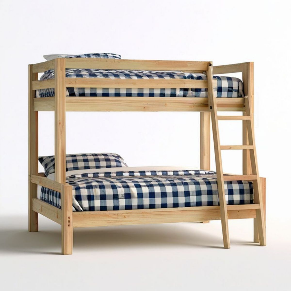 Etagenbett aus massivem Kiefernholz Natur, 90 x 200 cm, 210 x 100 x 160 cm