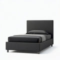 Gepolstertes Bettgestell 140 x 200 cm Anthrazit